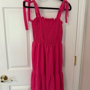 SHEIN Vibrant Pink Mini Dress